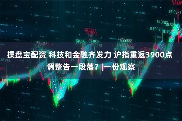 操盘宝配资 科技和金融齐发力 沪指重返3900点 调整告一段落？|一份观察